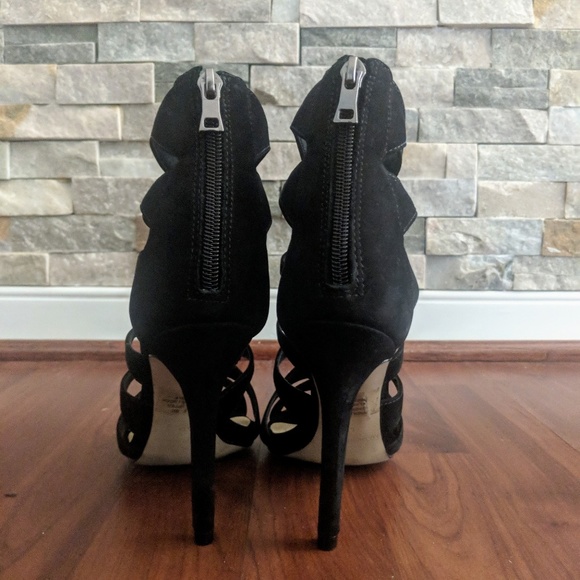 Steve Madden Swyndle Black Cutout Heels - Picture 2 of 5